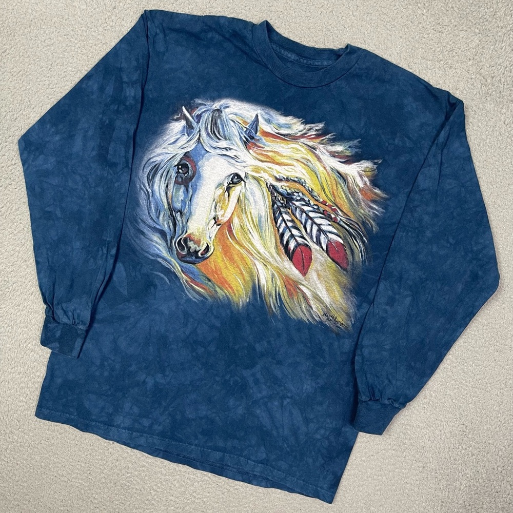 The mountain horse‎ animal long sleeve T-shirt